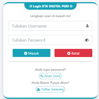 Register PGRI Nunukan - Persatuan Guru Republik Indonesia Cabang Nunukan